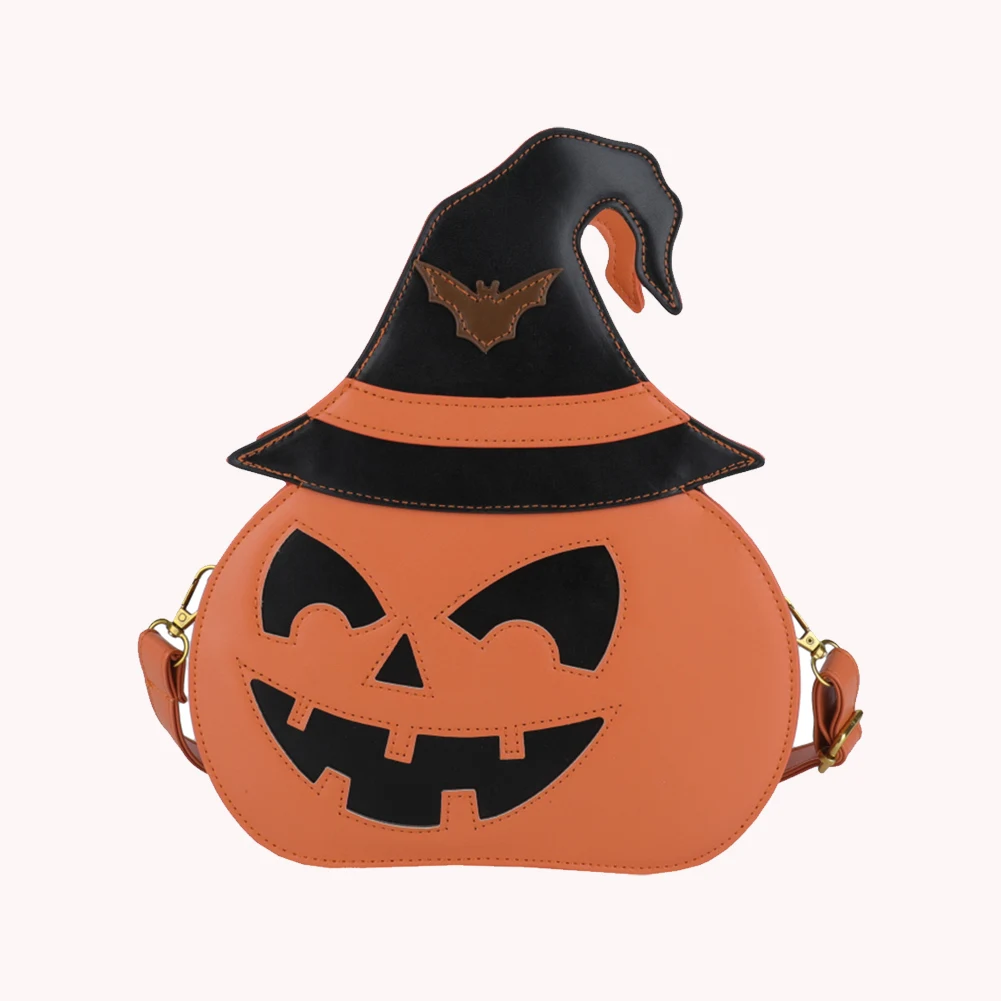Женская сумка на плечо в виде тыквы Хэллоуин через молнии из искусственной кожи