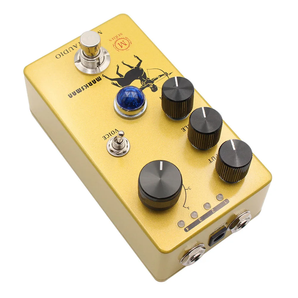 Фото Педаль для электрогитары Mosky MARKSMAN Boost Overdrive, 4 режима, музыкальные инструменты, аксессуары для гитары №2