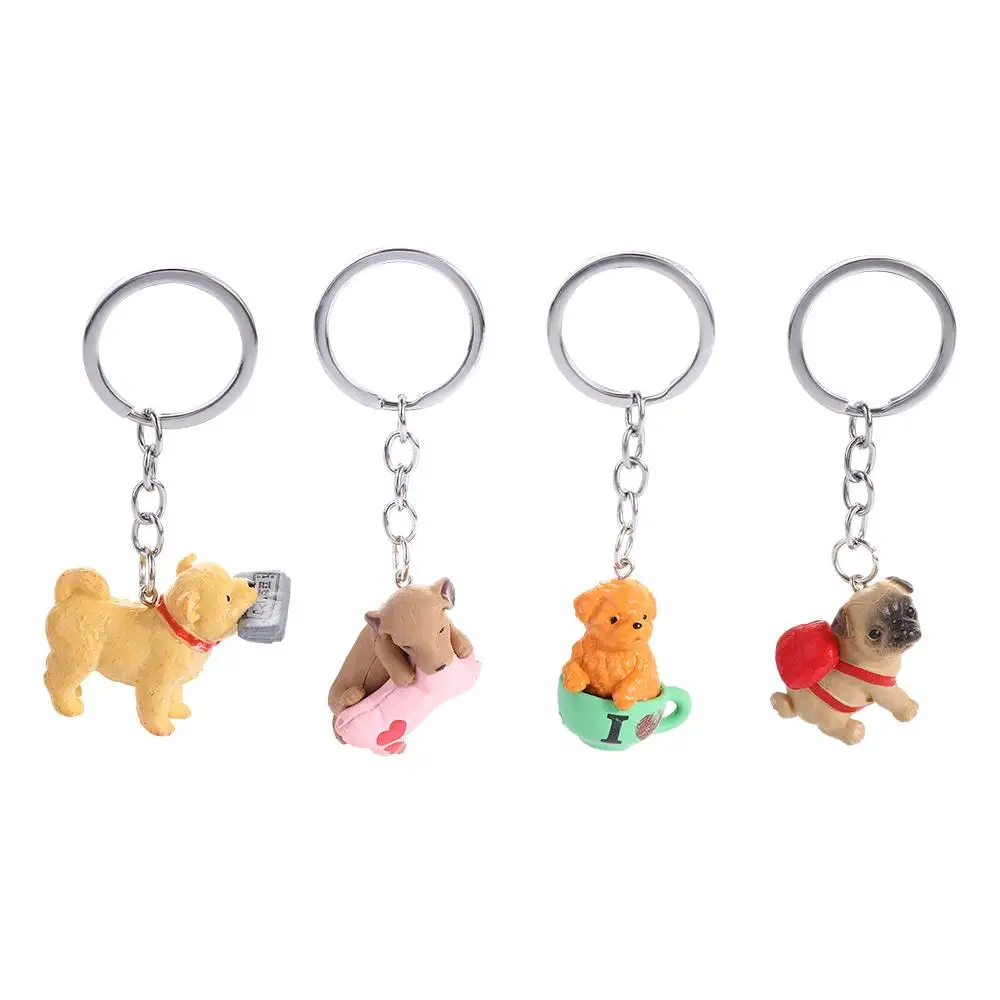 

Earphone Case Pendant Couple for Teen Kawaii Cartoon Puppy Keychain Korean Style Pendant Toy Keyring Pet Backpack Decor