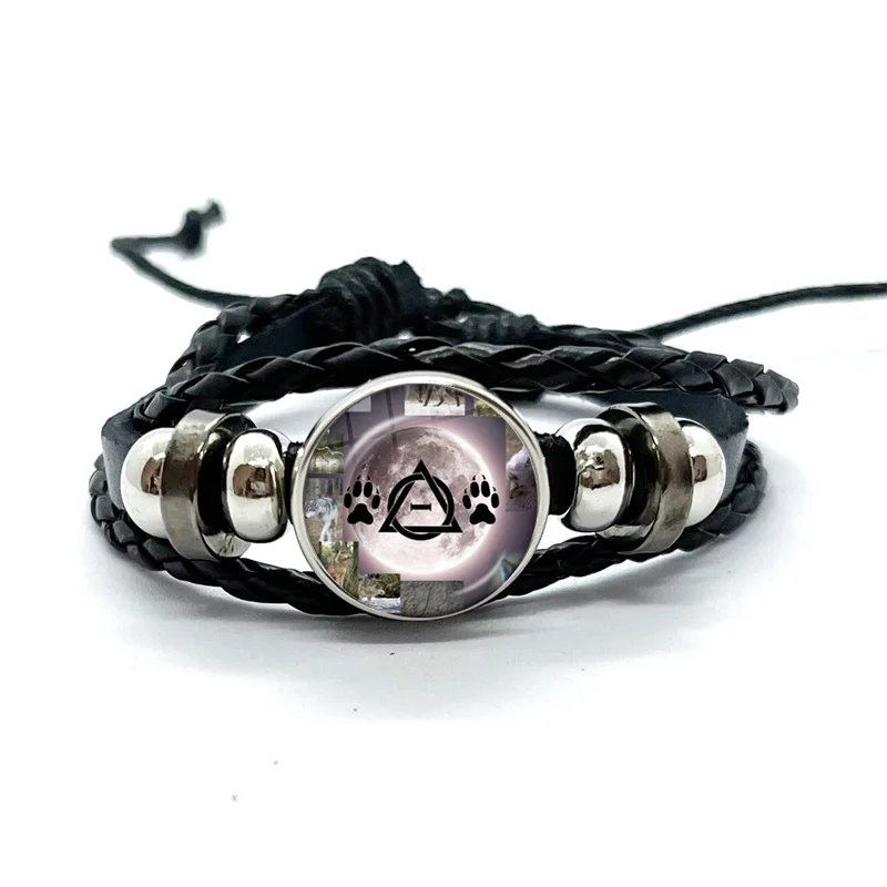 Фото Therian Symbol Cat Wolf Fox Therian Браслеты Художественные многослойные плетеные браслеты Браслеты Ювелирные изделия ручной работы Подарки №5