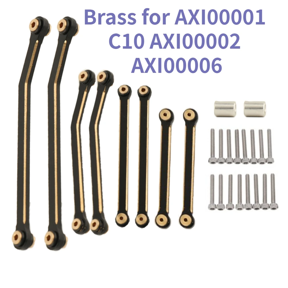 Для Axial 1/24 SCX24 C10 AXI00001 AXI00002 AXI00006, латунный Тяговый стержень, набор звеньев кузова автомобиля 1:24, модель автомобиля, обновленные детали