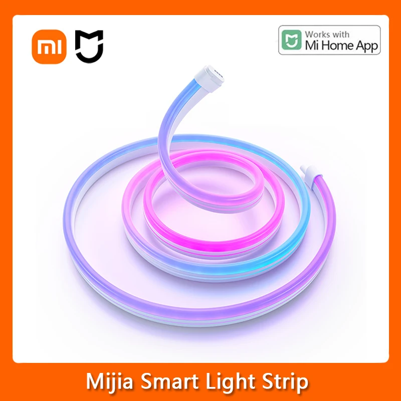 

Xiaomi Mijia Smart Light Strip Chasing Ambient E-sports Colorful RGB PC TV Intelligent Linkage Sound LED Extension Lightstrip