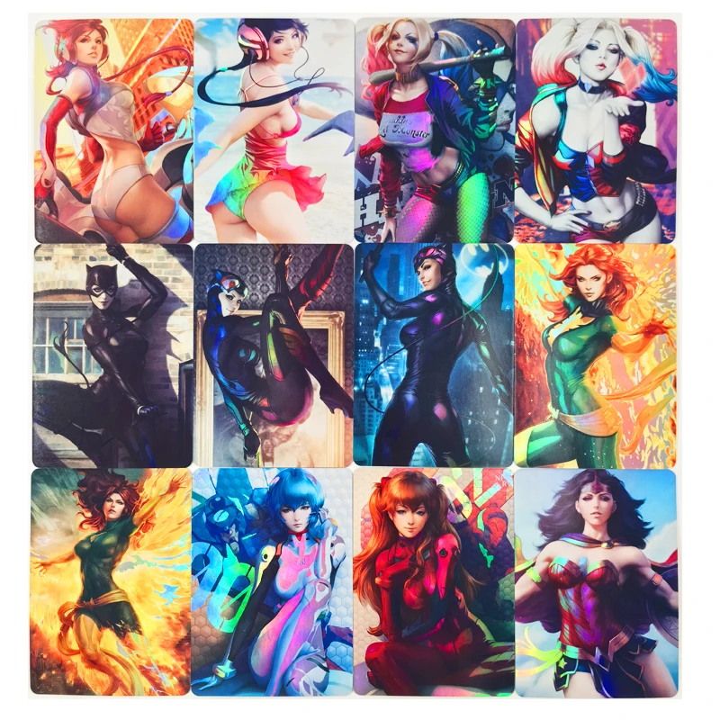 55 шт./набор аниме периферийная красивая девушка сексуальная игра бутик коллекция