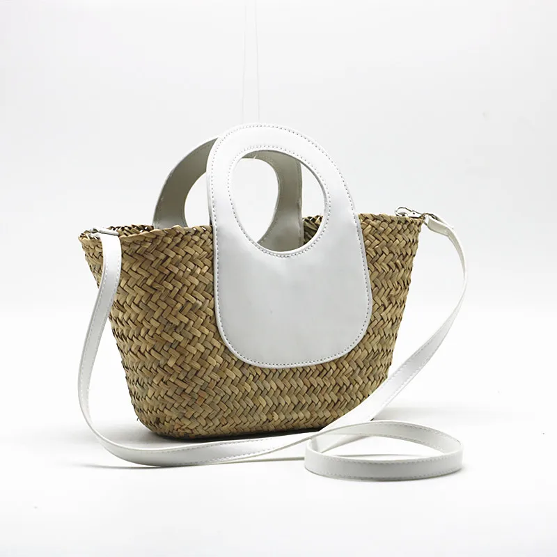 Wicker Woven Rattan Bags for Women Handbags Bohemian Travel Straw Bag Shoulder Crossbody Bag Beach Basket Bags Shopper Tote 2022