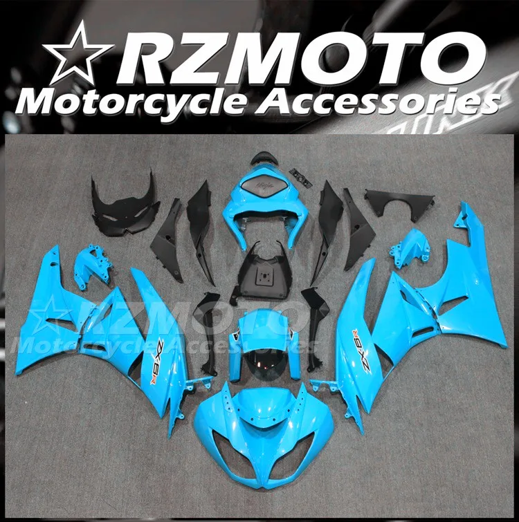 

New ABS Fairings Kit Fit for Kawasaki Ninja ZX-6R ZX6R 636 599 2009 2010 2011 2012 09 10 11 12 Bodywork set Sky Blue
