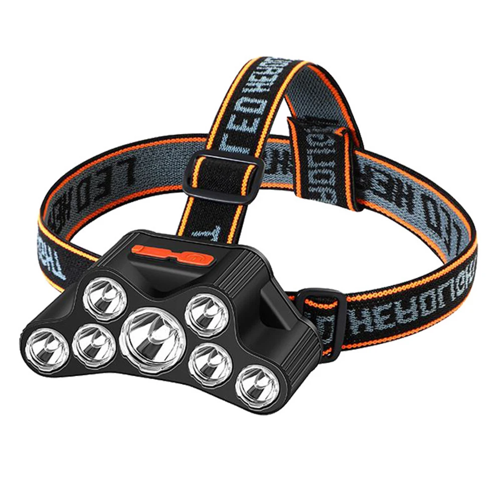 

2021 New Release Induction Headlamp 7xLED Beads Lamp Flashlight USB Rechargeable Head Torch for Outdoor Hiking Camping Mining