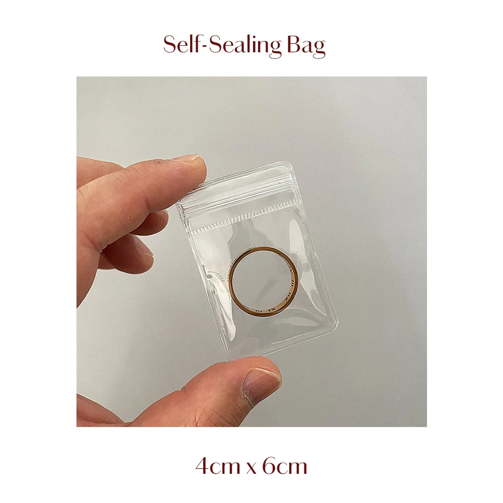 

Прозрачные самозапечатывающиеся пакеты для украшений TRYTRYSEE