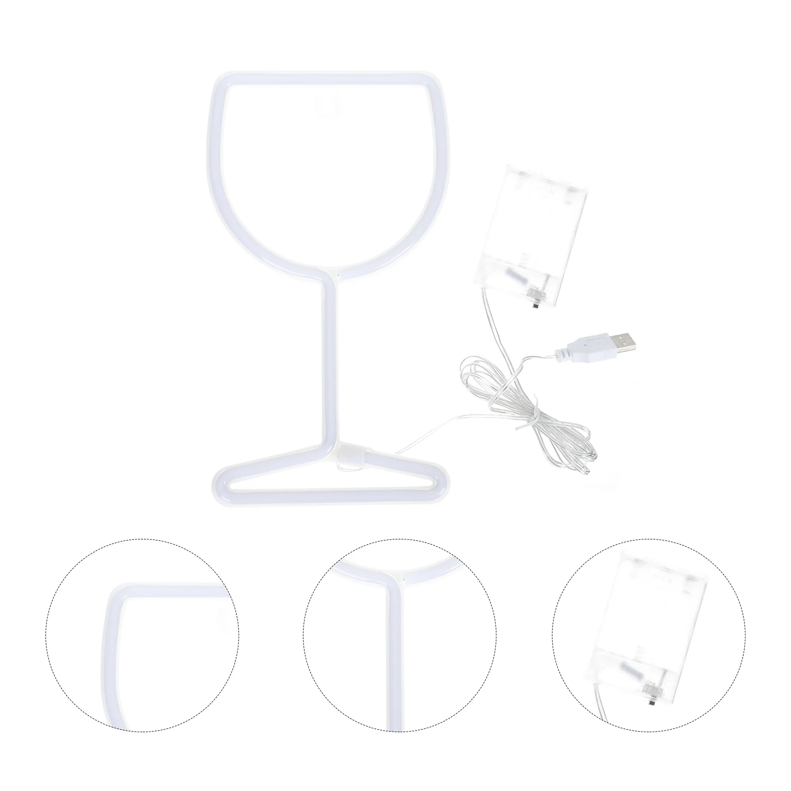 

LED Glass Shaped Bar Party Atmosphere Light LED Neon Glass Light