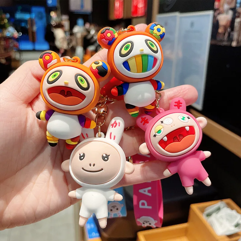 Брелок Подвеска панды из мультфильма аниме поп-арт кайкай Кики брелок для