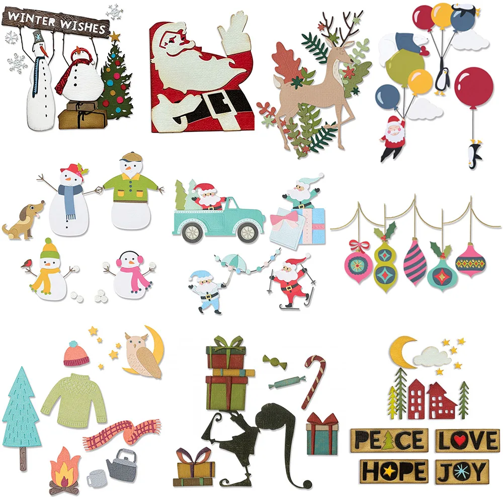 Металлические штампы для резки рождественской елки поделок и рельефных работ