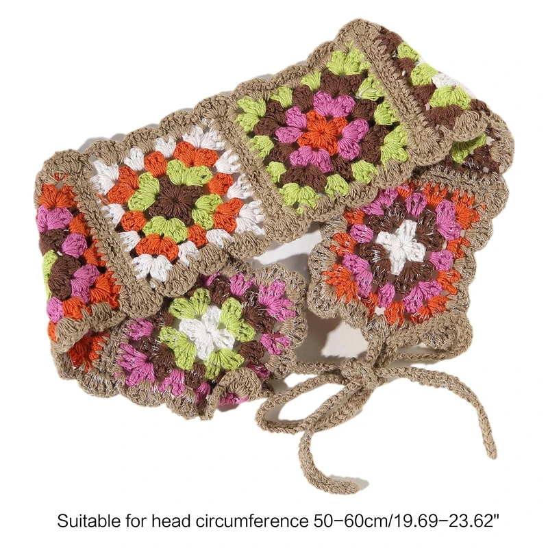 Прекрасный вязаный крючком тюрбан-бандана подходящий по цвету для повязки на