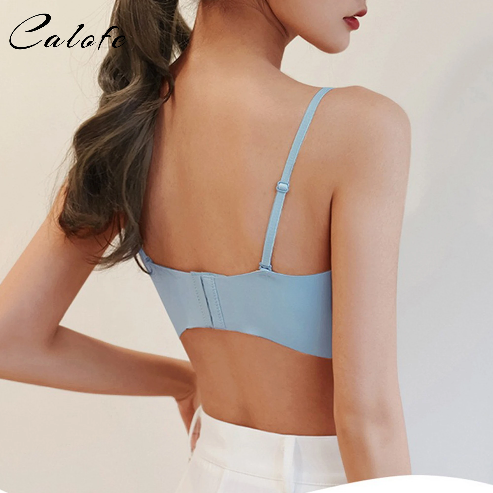 

Seamless Yoga Bra Traceless underwear women's tops Sport Bra summer thin gathered suspender vest sports back bra