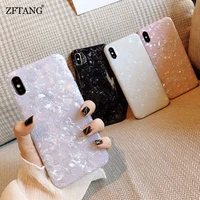 glossy marble case for iphone 13 12 mini 11 pro max 6 7 8 6s plus xs max x xr se 2020 case cover conch silicone soft tpu capa