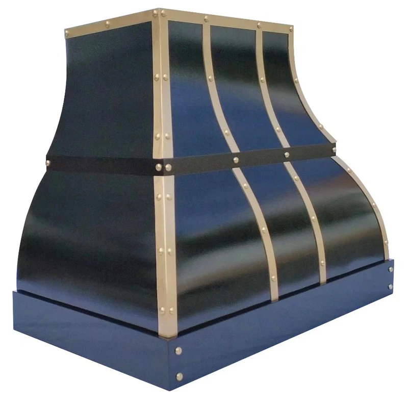 

Black powder coating Customized Stainless Steel Kitchen hood cover ventilation decoration Oven Hood Range Hood