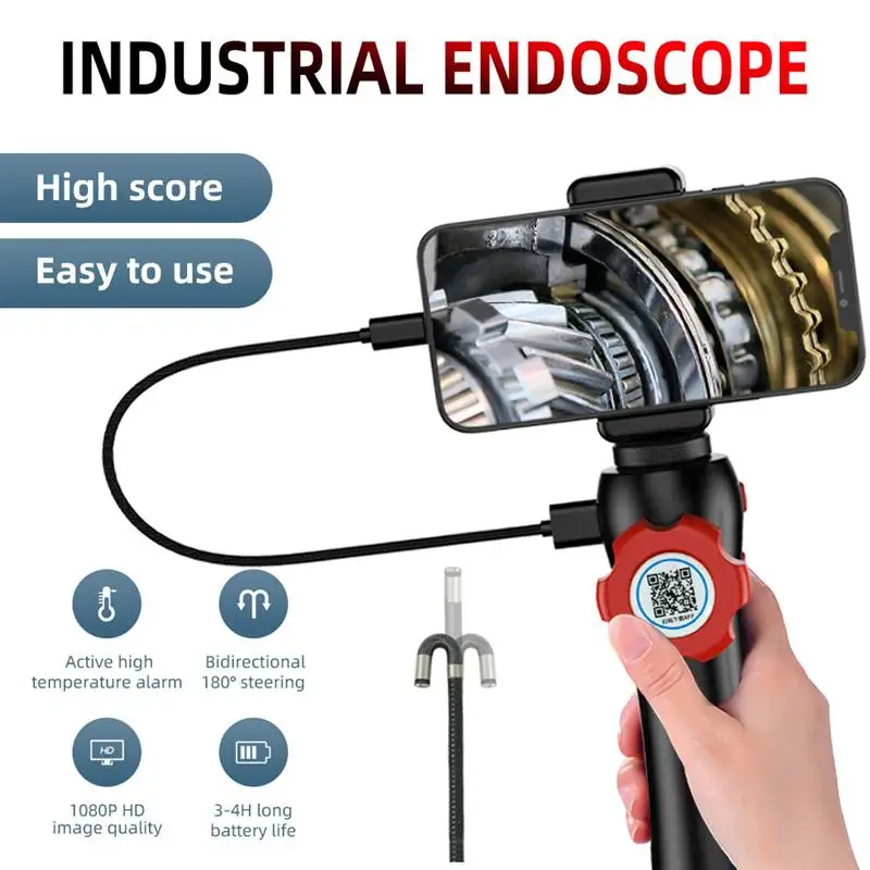 

1080P Mini Endoscope Camera Waterproof Endoscope Borescope Adjustable Industrial Steerable Endoscope for Android PC