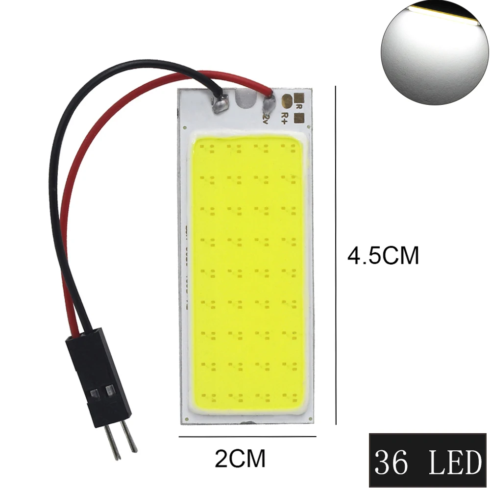 

Светодиодсветильник панель COB высокого качества, белая лампа для чтения автомобиля, лампа для чтения карты, лампа для салона автомобиля, Ba9s, T10, C5W, адаптер COB, гирлянда, 12 В постоянного тока