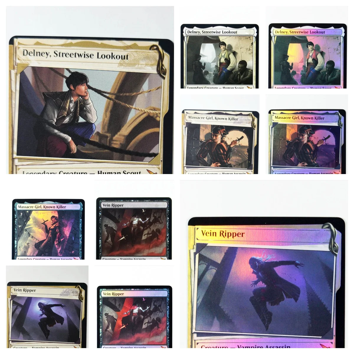 Massacre Girl Known Killer/Delney Streetwise Lookout Magic Proxy Cards Game Высококачественная настольная игра для