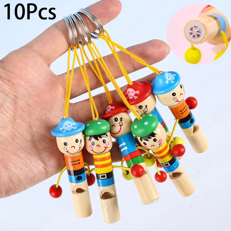 

Деревянные пиратские свистки набор из 10 штук