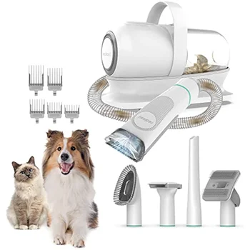 Neakasa by neabot P1 Pro Pet Grooming Kit & Vacuum Suction 99% Pet Hair, Dog Grooming Kit with 5 Professional Grooming 1