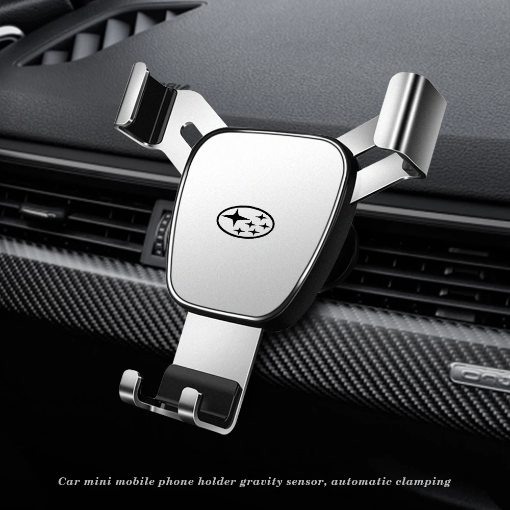 

Smartphone Metal Bracket Car Logo Car Interior Accessories For Subaru Impreza Forester Tribeca XV BRZ STI ETC