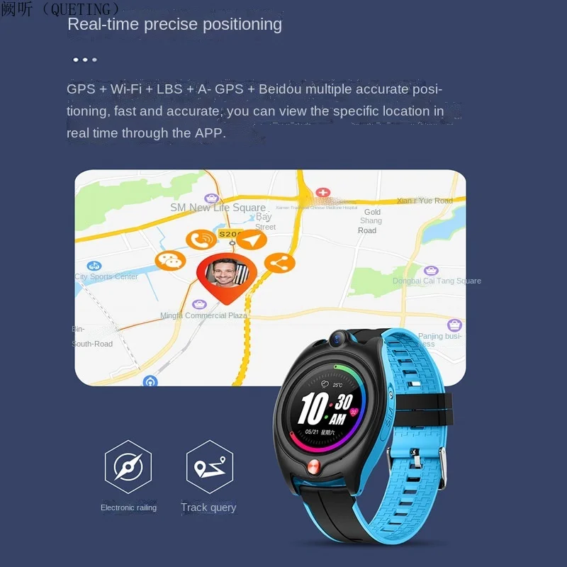 Умные часы с дистанционным мониторингом показателей здоровья взрослых и детей