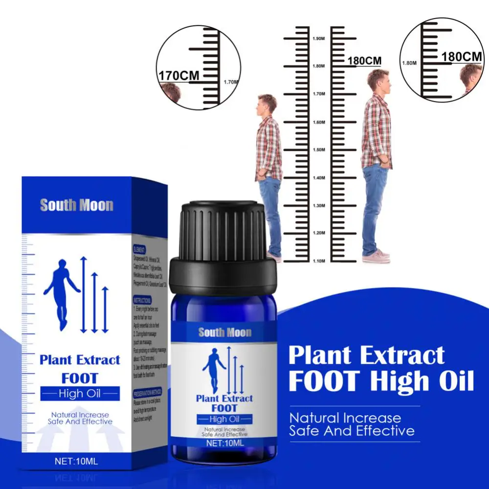 

Natural Bone Growth Height Increasing Massage Oil Fast Grow Taller Foot Increasing Height Growth Essential Oil Health Feet Care