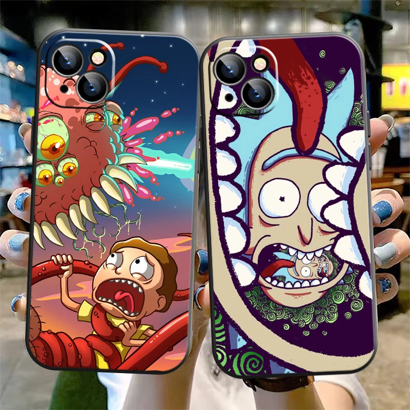 

Funny Carton Rick And Morty CASE For IPhone 11 12 7 8P X XR XS XS MAX 11 12 pro 13 Pro Max 11 Pro Max 2022 Soft Shell Phone Case