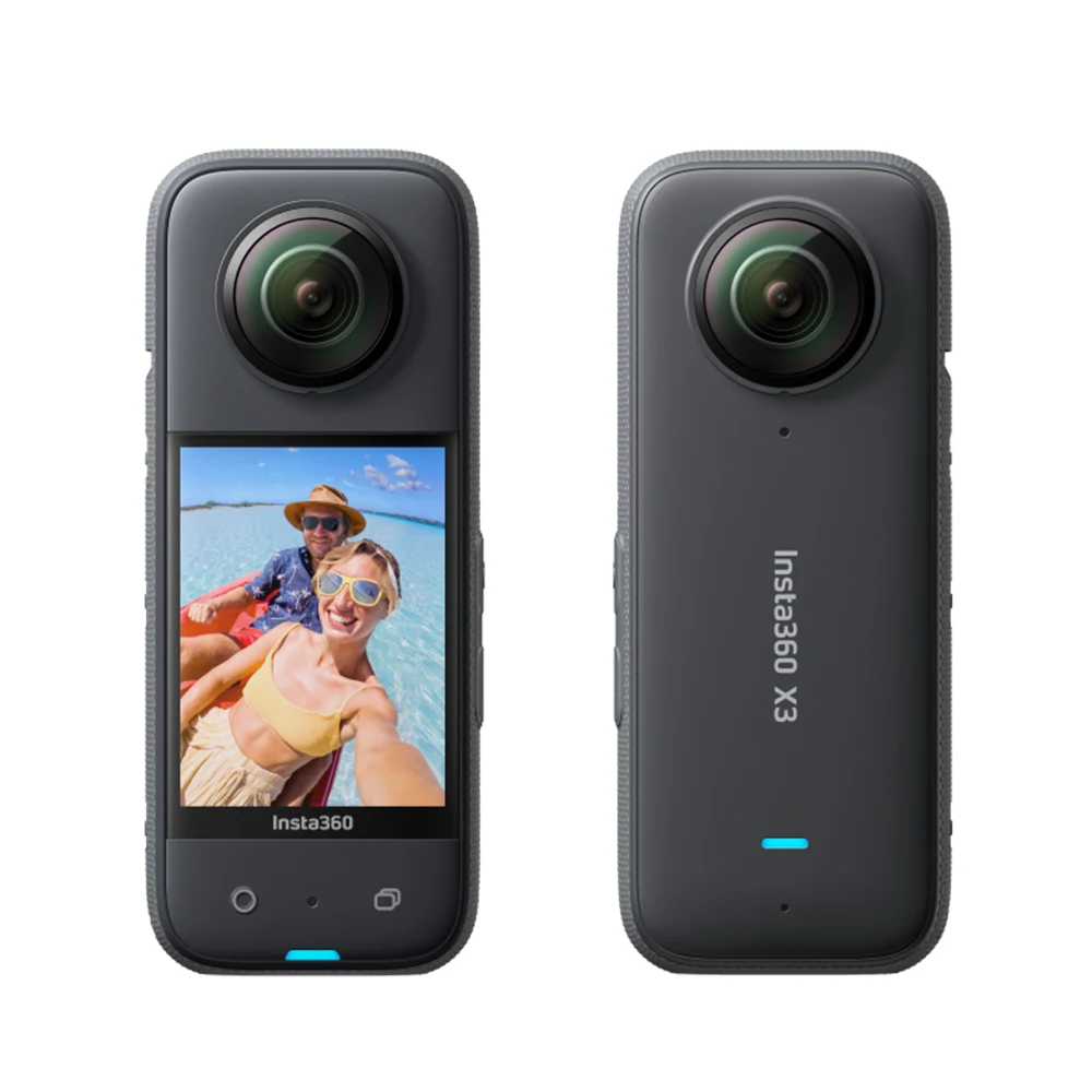 

Водонепроницаемая Спортивная камера Insta360 X3 на 360 градусов с датчиком 1/2 дюйма, стабильная съемка, сенсорный экран 2,29 дюйма, прямая трансляция.