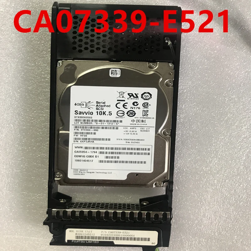 

95% New Original Hard Disk For Fujitsu DX80S2 300GB 2.5" 32MB SAS 10000RPM For CA07339-E521 CA05954-1794