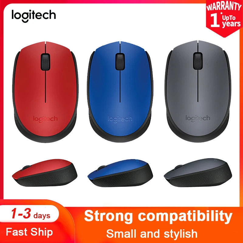 

Logitech M170 2.4G Wireless Stylish Portable Mouse Nano-Power PC Gaming Receiver With 1000dpi Resolution 10m Wireless Coverage