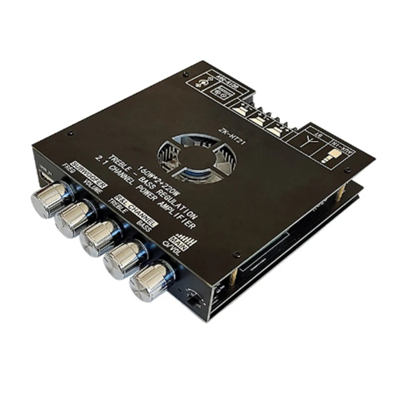 ZK-HT21 2.1 канал сабвуфера Bluetooth цифровой усилитель мощности модуль платы высокого и