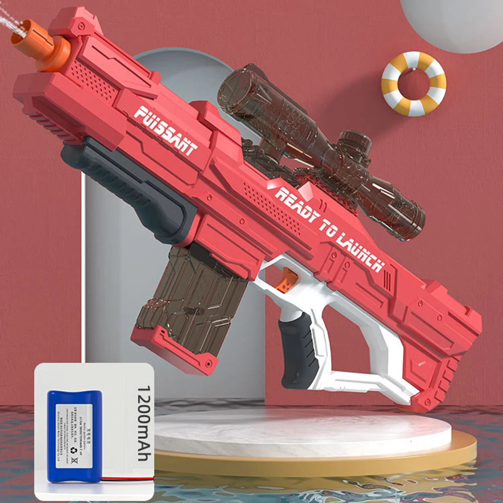

2022Automatic Electric Toy Water Gun Induction Water Absorbing Water Gun Kids Adult Beach Outdoor Water Fight Toys High-Pressure