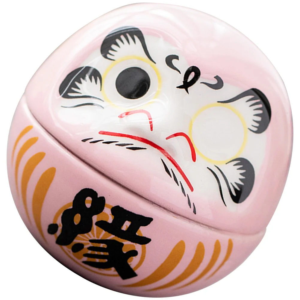 

Daruma Cat Figurine Fortune Japanesewobbling Ornament Miniature Statue Ceramic Good Neko Maneki Car Wobble Weeble Toys Statues