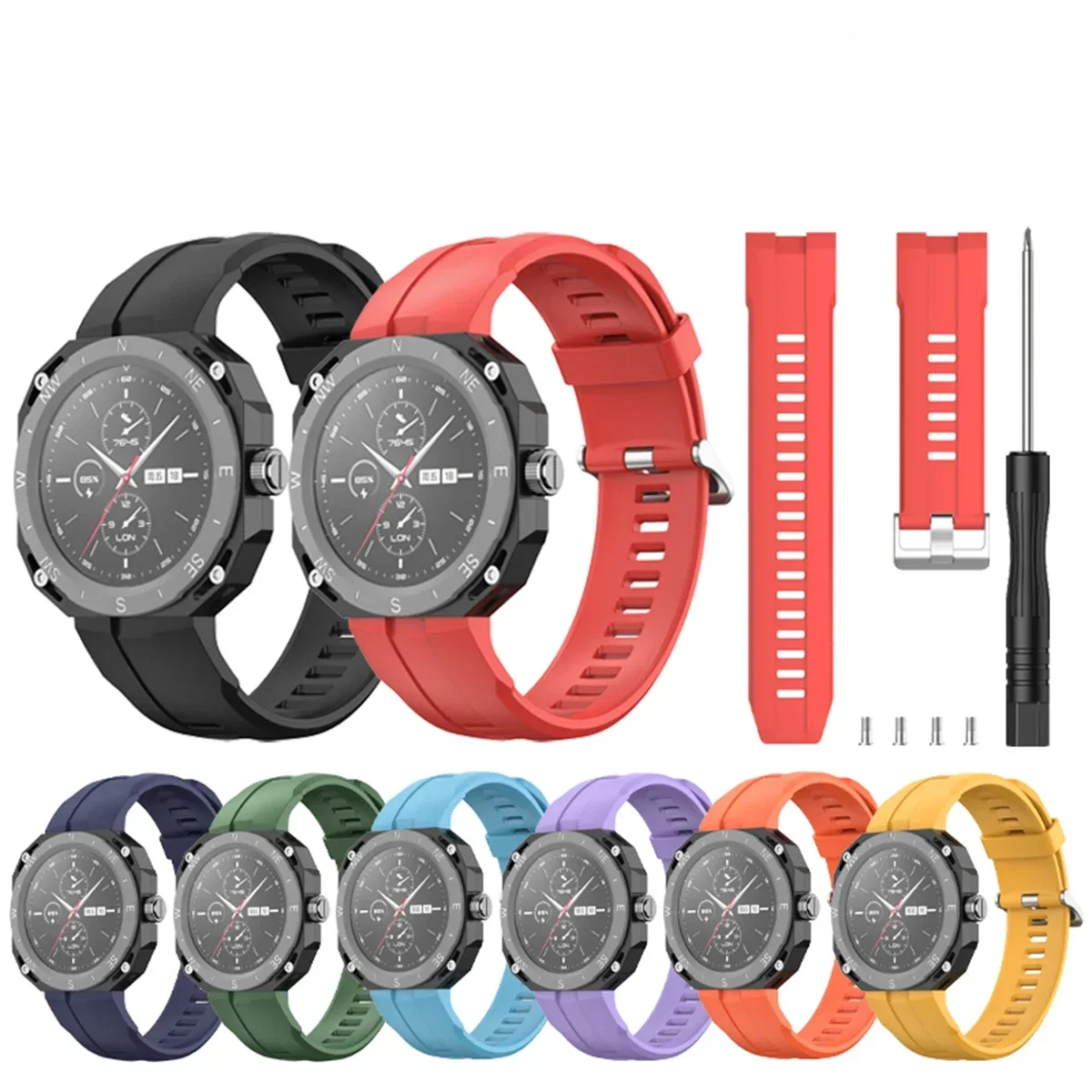 1 шт. ремешок для смарт-часов Huawei GT Cyber Silica