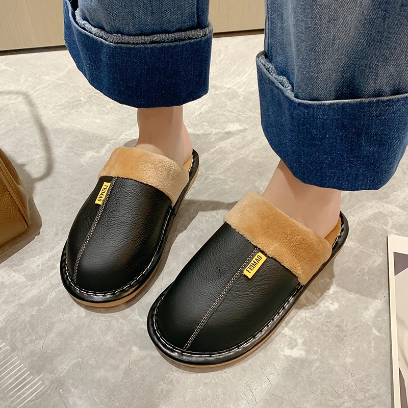 

Женские зимние кожаные туфли с эффектом памяти, большие размеры