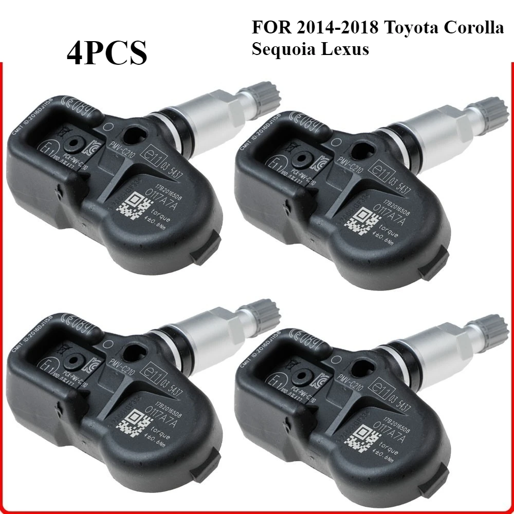 

42607-02031 ДАТЧИК TPMS Датчик давления в шинах ДЛЯ 2014-2018 Toyota Corolla Sequoia Lexus 433 МГц PMV-C210 28103-CA101 4260702030