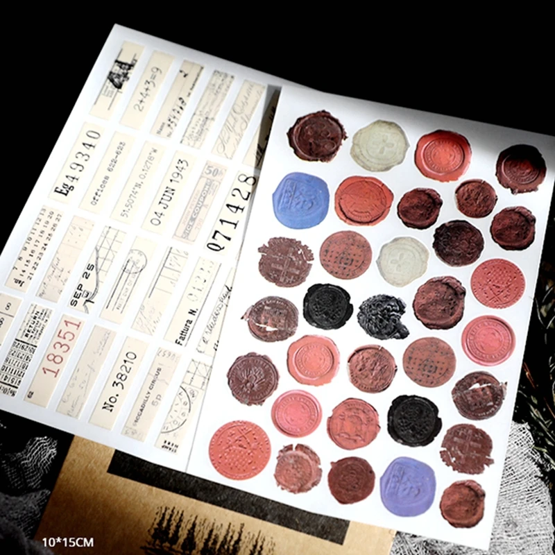 Переводные наклейки в стиле ретро для скрапбукинга эстетической каллиграфии