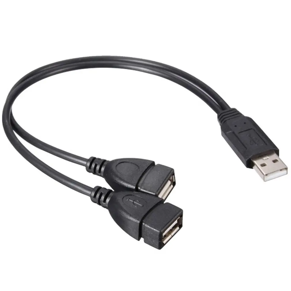 

Двойной USB-удлинитель A-Male к 2 A-Female Y-Cable адаптер питания преобразователь USB2.0 Male к 2Dual USB Female Y Splitter 15 см ~ 18 см