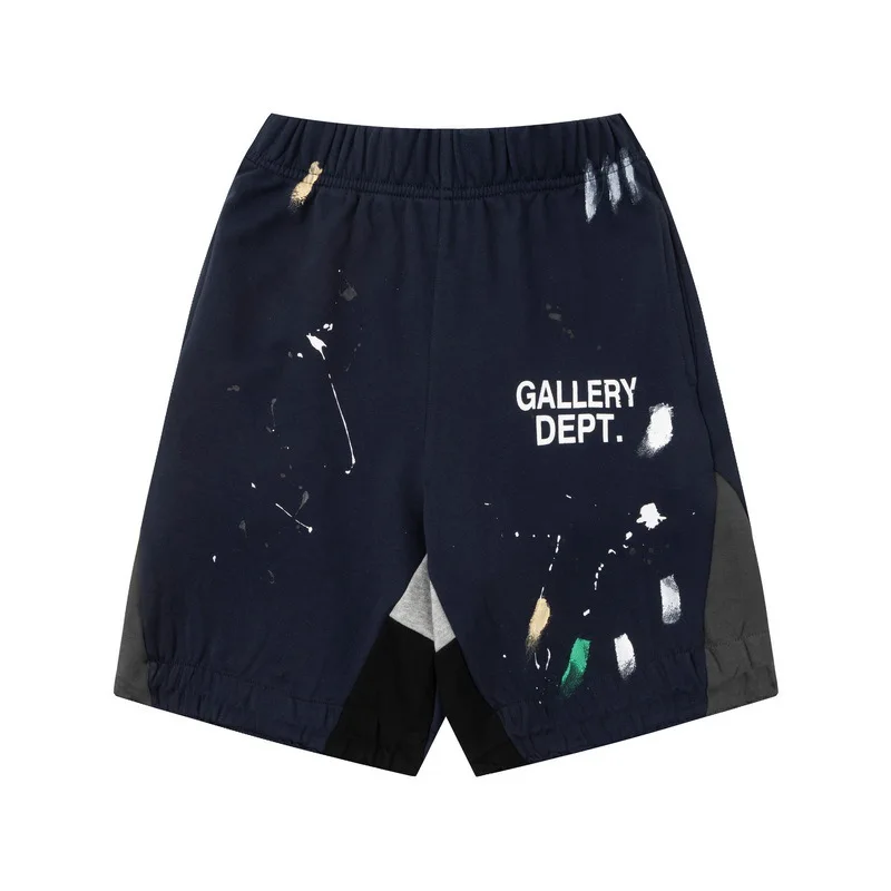 GALLERY DEPT TIDE Harajuku 23SS Summer Letter Printed Logo Graffiti Streetwear Hip Hop Drawstring Beachwear Sweat Men Shorts