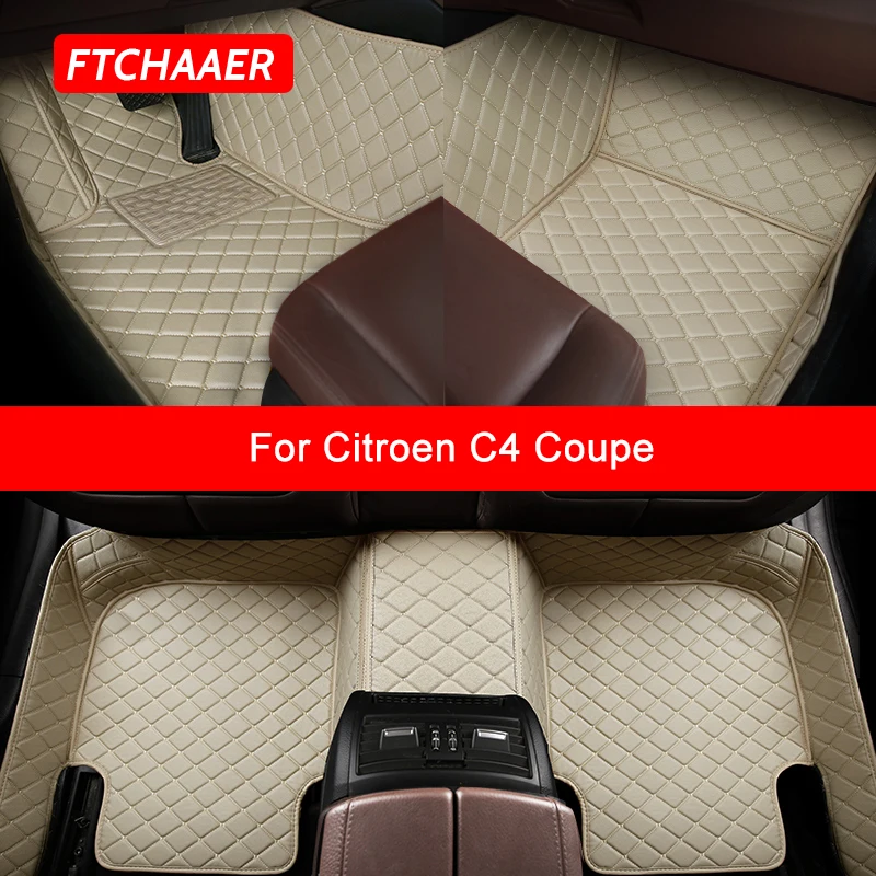 

FTCHAAER Custom Car Floor Mats For Citroën C4 Coupe Auto Accessories Foot Carpet
