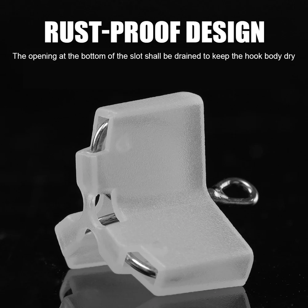 

50 шт., рыболовные тройные Крючки с прорезями