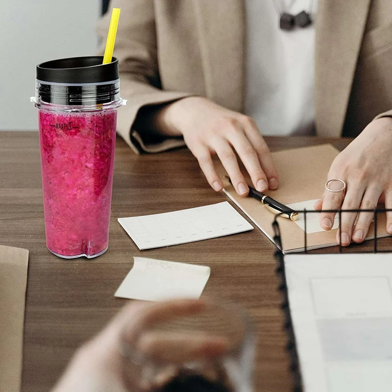 2 чашки для блендера с крышкой Nutri Ninja одинарные запасные части