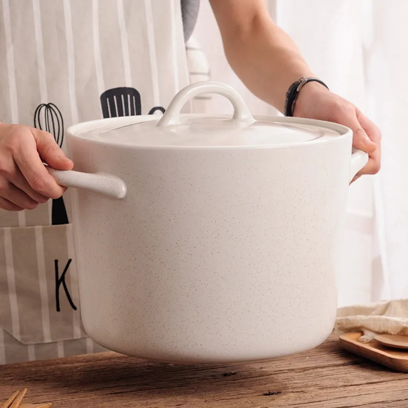 

Japanese Ceramic Casserole High Temperature Resistant Stone Pot For Making Soup Large Capacity Chinese Casseroles Gas Cooker