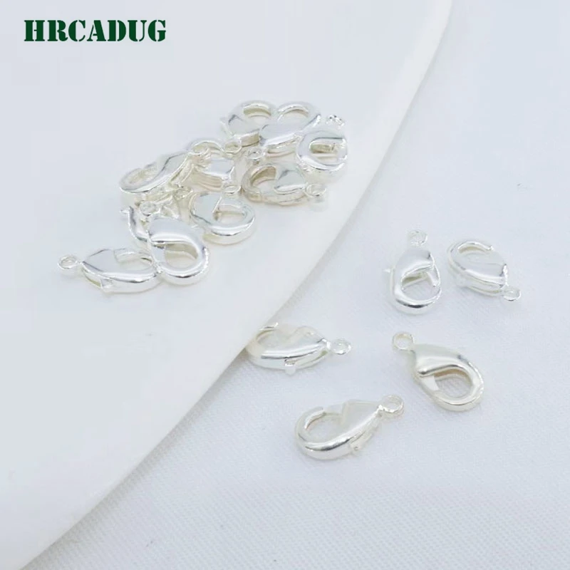 10mm*5mm 18K Gold Plated Lobster Clasps For Necklace Bracelet Close End Buckle DIY Jewelry Making Accessories Findings Wholesale