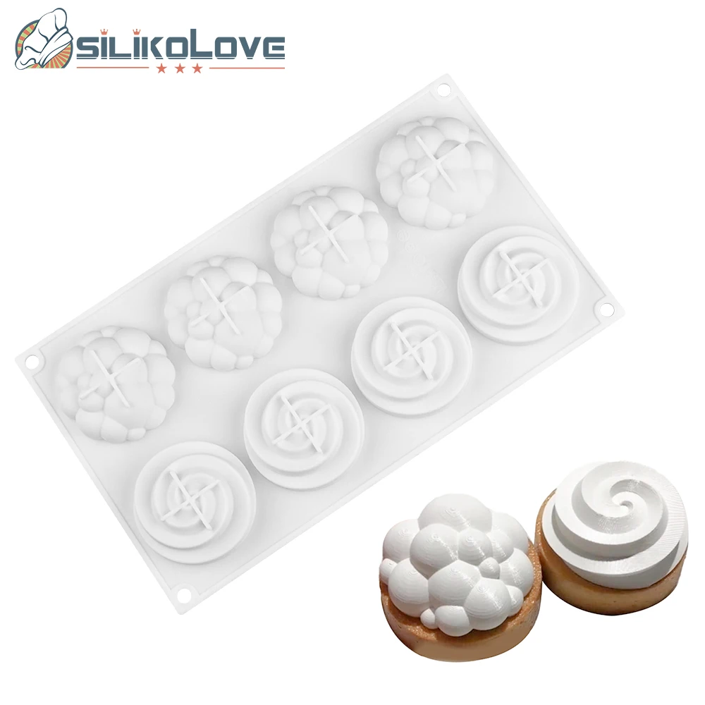 

SILIKOLOVE Tart Mousse Cake Mold Silicone Pastry Mold For Baking French Sweets