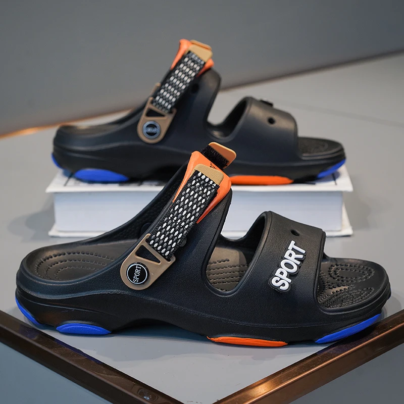 Шлепанцы эва мужские для пляжа повседневные сандалии Уличная обувь дизайнерские