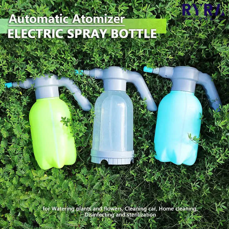 

2L Electric Spray Bottle Automatic Watering Can USB Rechargeable Household Sprayer With Adjustable Nozzle Plant Mister Watering