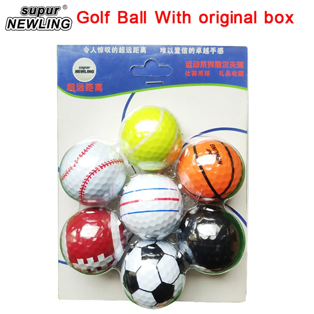 

Golf Balls Game New Outdoor Sport 7pcs/lot Two Layers with Retail Package Layers High Grade Free Shipping 80 - 90 Gog Standard