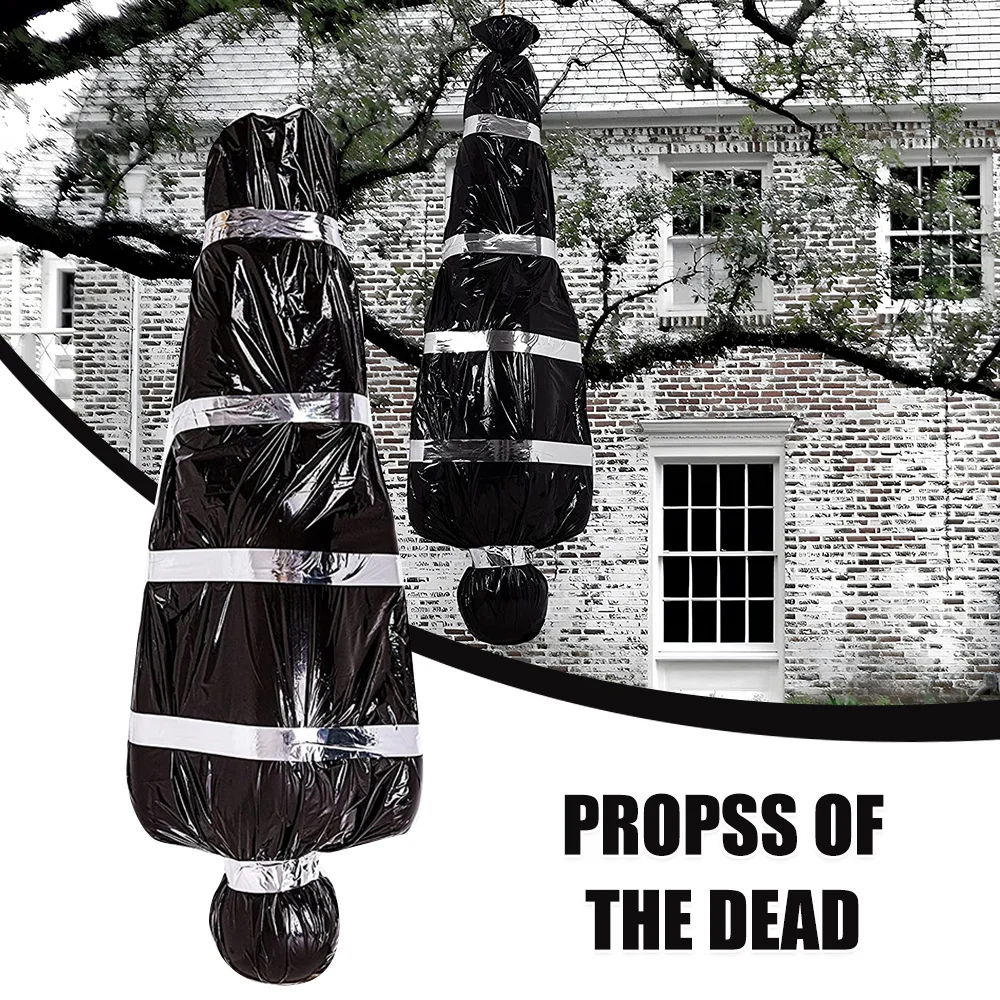 

Декорации на Хэллоуин, реквизит «мертвая жертва», страшный поддельный труп в сумке, реалистичный жуткий садовый подвесной декор, жуткая Вечерние