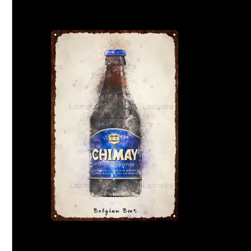 Металлическая жестяная вывеска в виде пива винтажная декоративная табличка